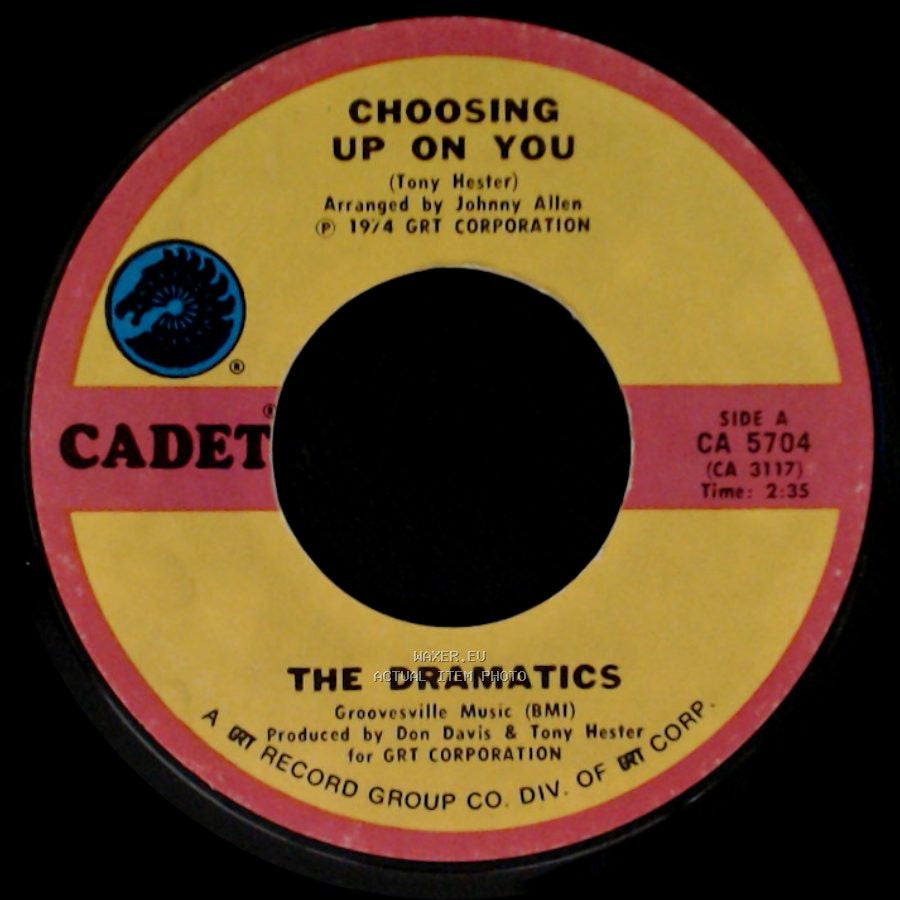 The Dramatics - Choosing Up On You / Door To Your Heart side A