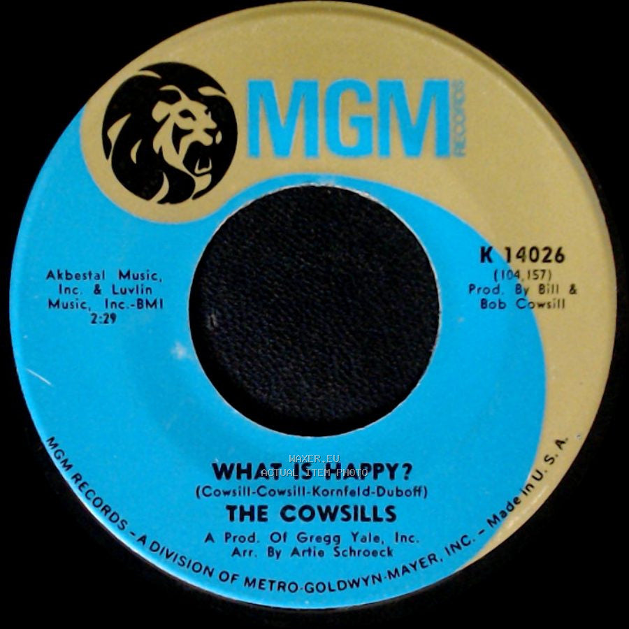 The Cowsills - Hair / What Is Happy? side B