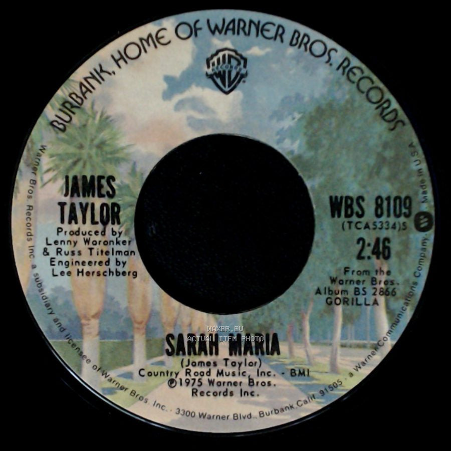 James Taylor - How Sweet It Is (To Be Loved By You) / Sarah Maria side B
