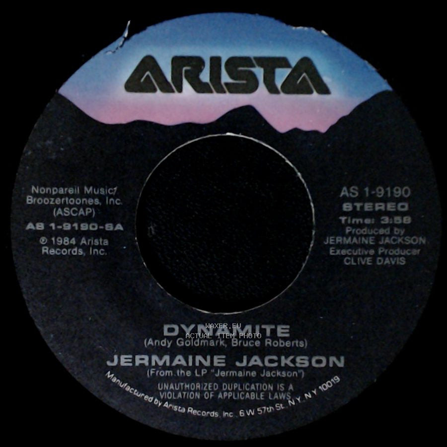 Jermaine Jackson - Tell Me I'm Not Dreamin' (Too Good To Be True) [Instrumental] / Dynamite side B
