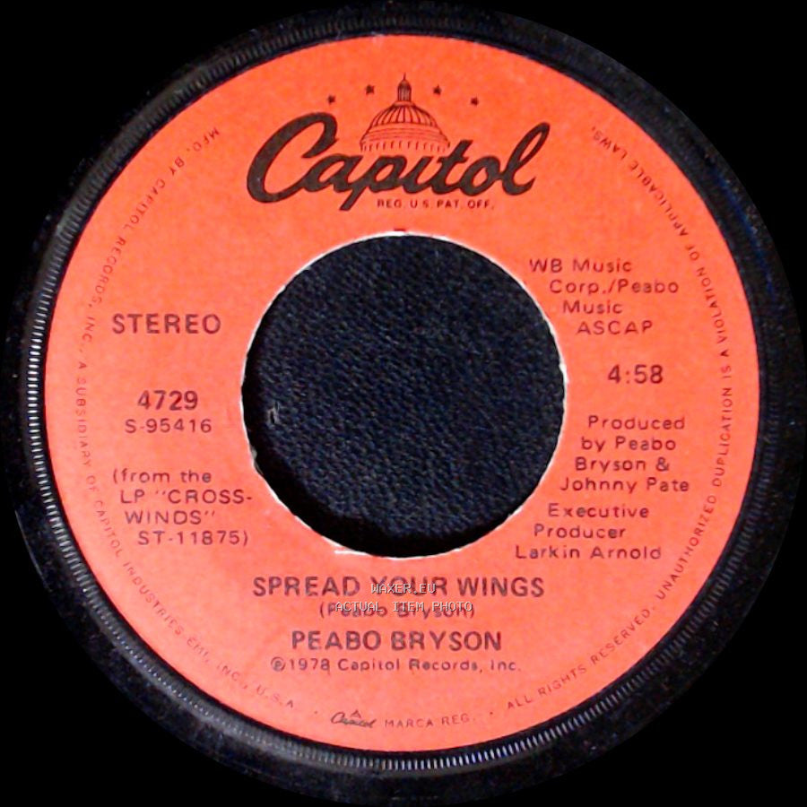 Peabo Bryson - She's A Woman / Spread Your Wings side B