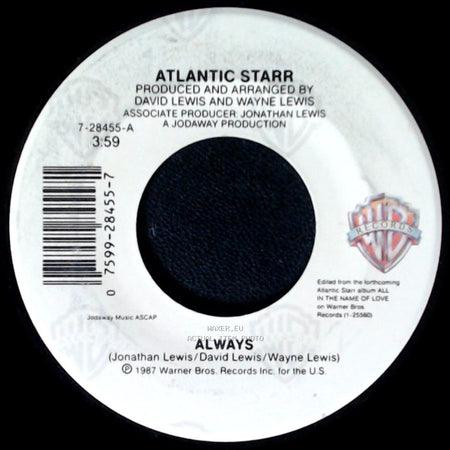 Atlantic Starr - Always (Instrumental) / Always side B