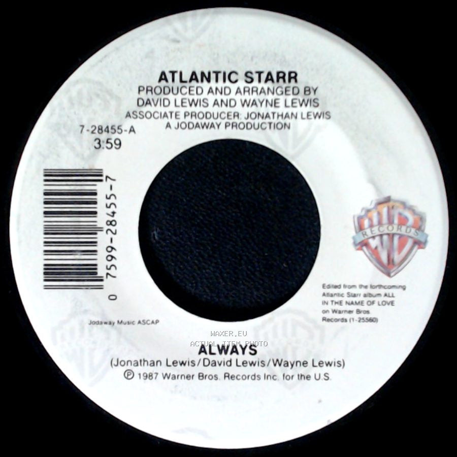 Atlantic Starr - Always (Instrumental) / Always side B