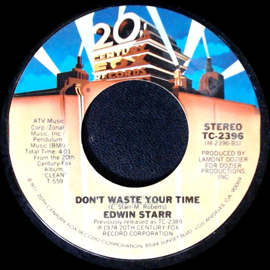 Edwin Starr - Don't Waste Your Time / Contact side B