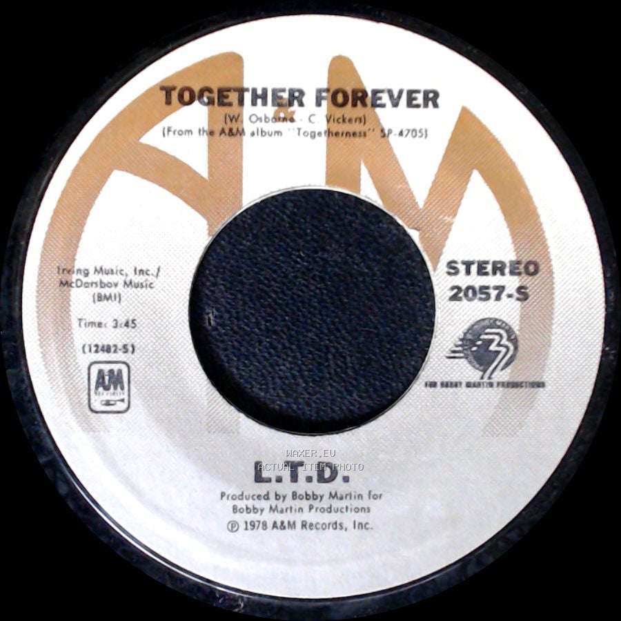 L.T.D. - Together Forever / Holding On (When Love Is Gone) side A
