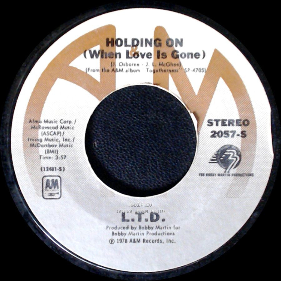 L.T.D. - Together Forever / Holding On (When Love Is Gone) side B