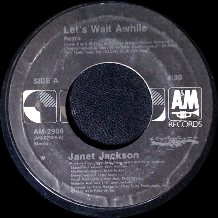 Janet Jackson - Let's Wait Awhile Remix / Pretty Boy side A