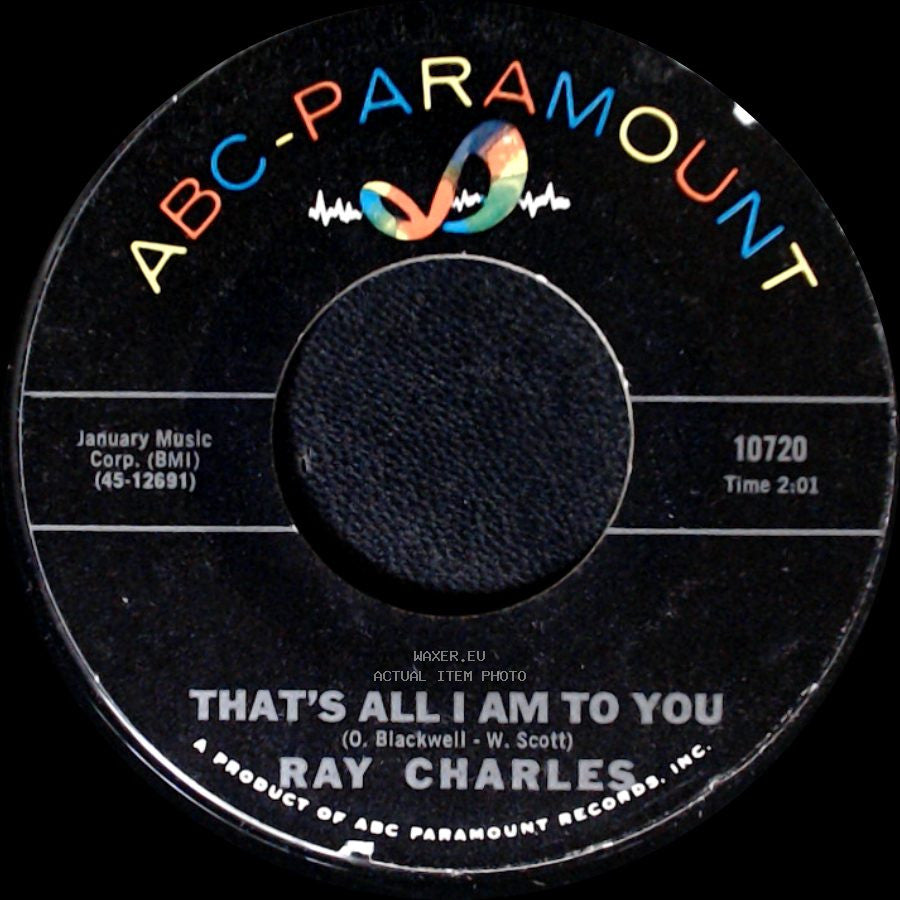 Ray Charles - That's All I Am To You / The Cincinnati Kid side A