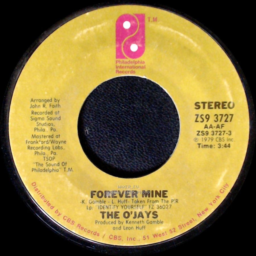 The O'jays - Forever Mine / Get On Out And Party side A