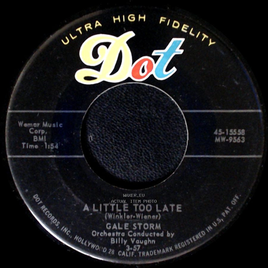 Gale Storm - A Little Too Late / Dark Moon side A