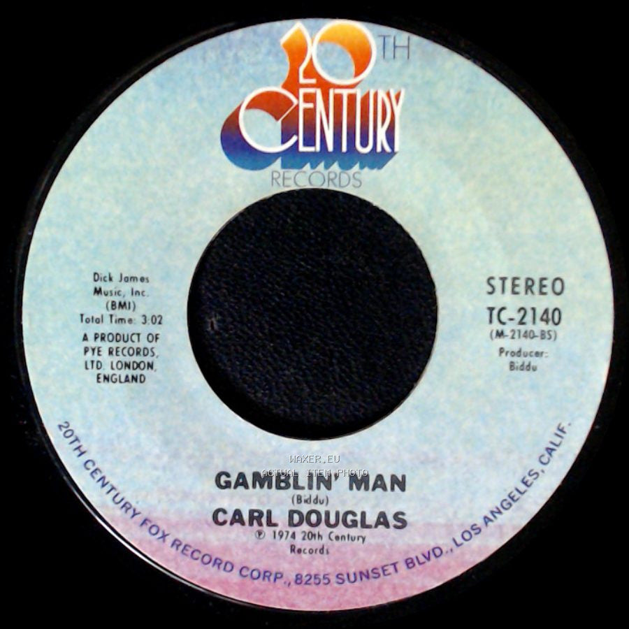 Carl Douglas - Kung Fu Fighting / Gamblin' Man side B