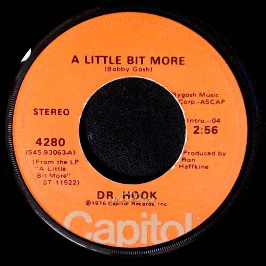 Dr. Hook - A Couple More Years / A Little Bit More side B