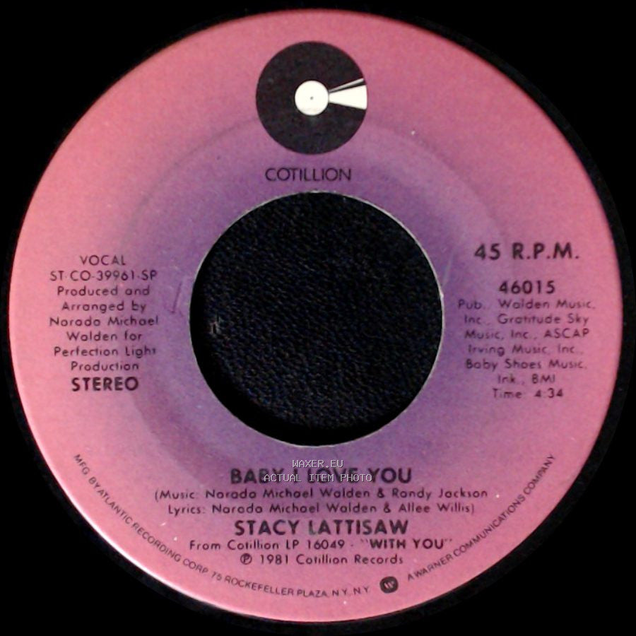 Stacy Lattisaw - Baby I Love You / Love On A Two Way Street side A