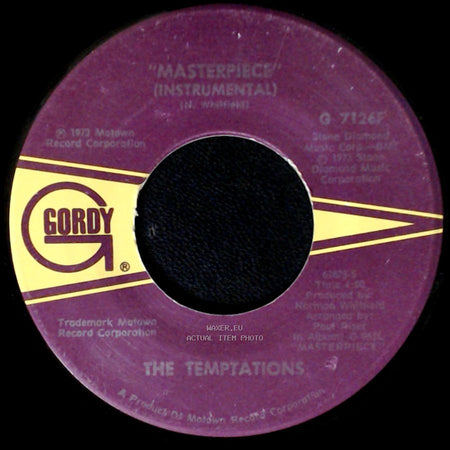 The Temptations - Masterpiece (Instrumental) / Masterpieces side B
