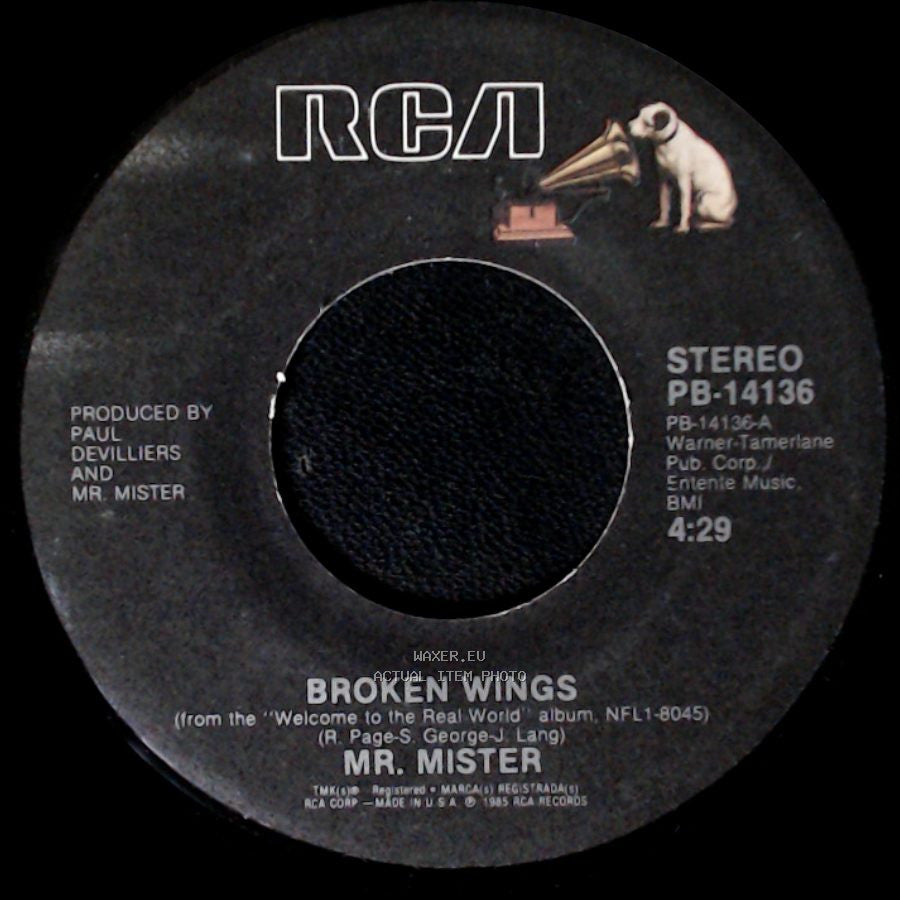 Mr. Mister - Uniform Of Youth / Broken Wings side B