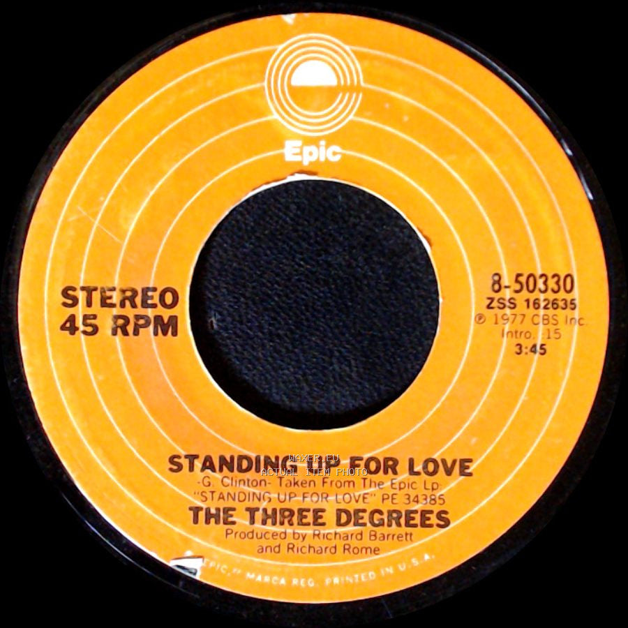 The Three Degrees - In Love We Grow / Standing Up For Love side B