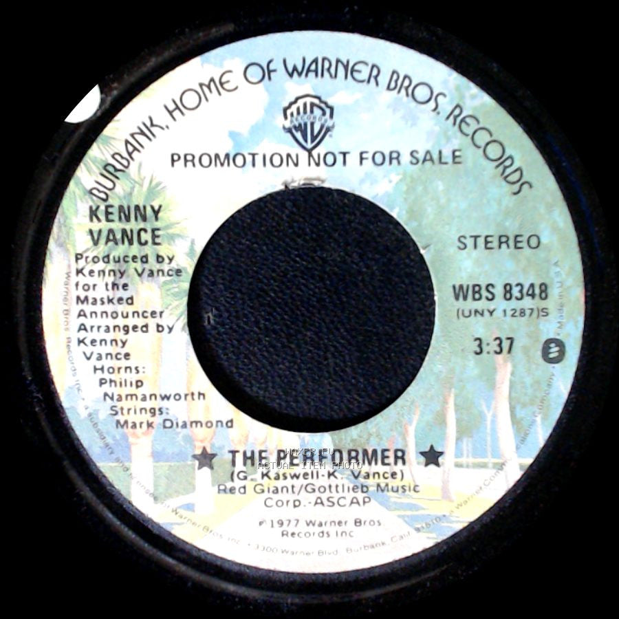 Kenny Vance - The Performer / The Performer side B