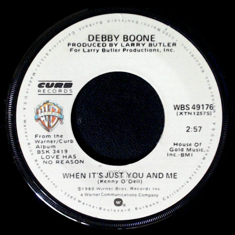 Debby Boone - When It's Just You And Me / Are You On The Road To Lovin' Me Again side A