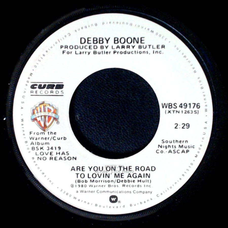 Debby Boone - When It's Just You And Me / Are You On The Road To Lovin' Me Again side B