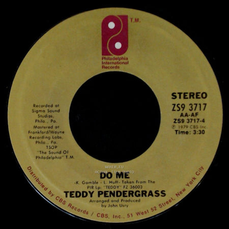 Teddy Pendergrass - Do Me / Come Go With Me side A