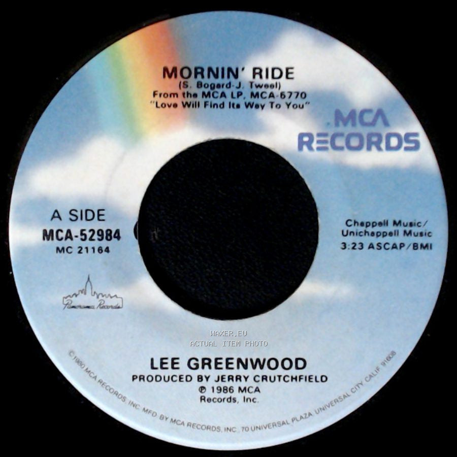 Lee Greenwood - Mornin' Ride / Little Red Caboose side A