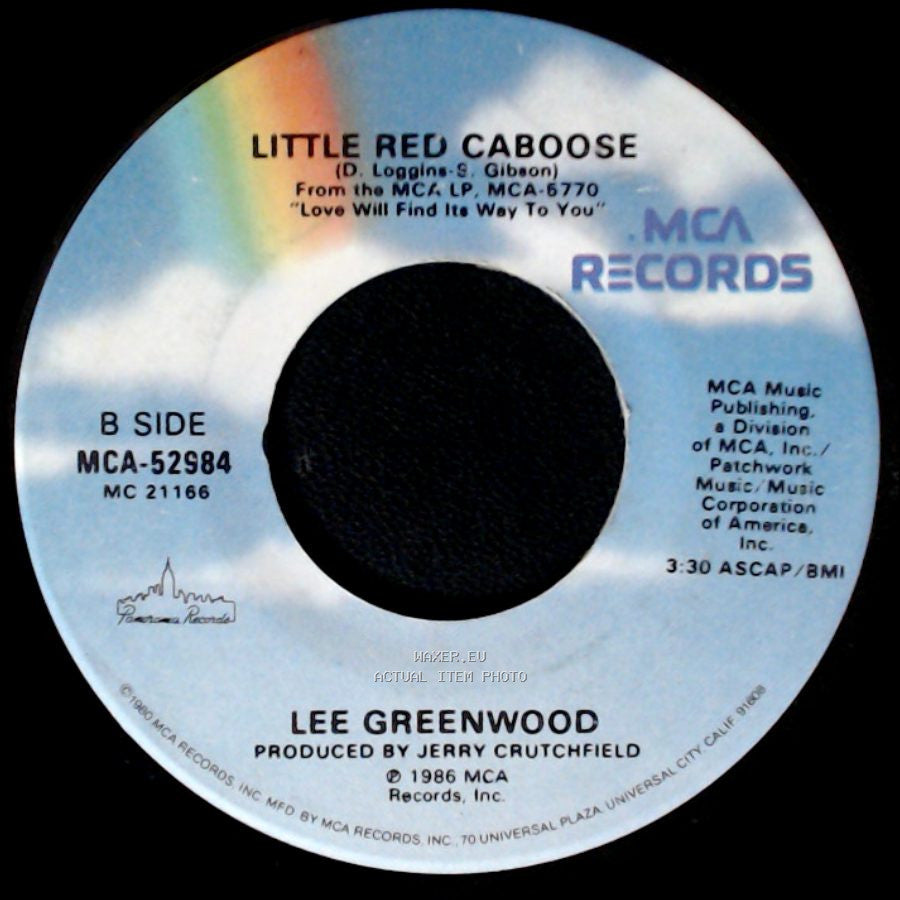 Lee Greenwood - Mornin' Ride / Little Red Caboose side B