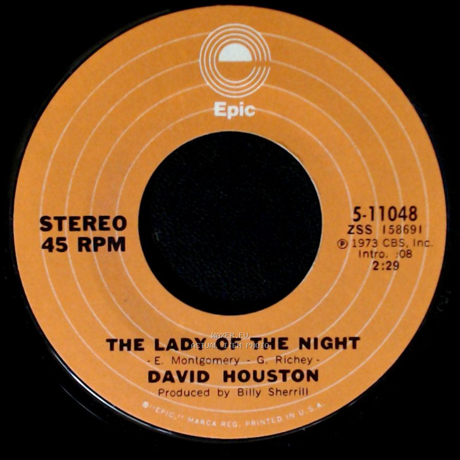 David Houston - Thank You Teardrop / The Lady Of The Night side B