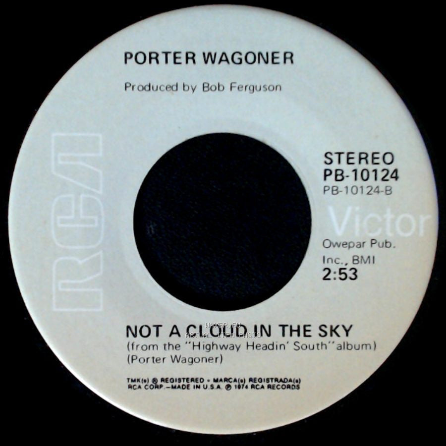 Porter Wagoner - Carolina Moonshiner / Not A Cloud In The Sky side B