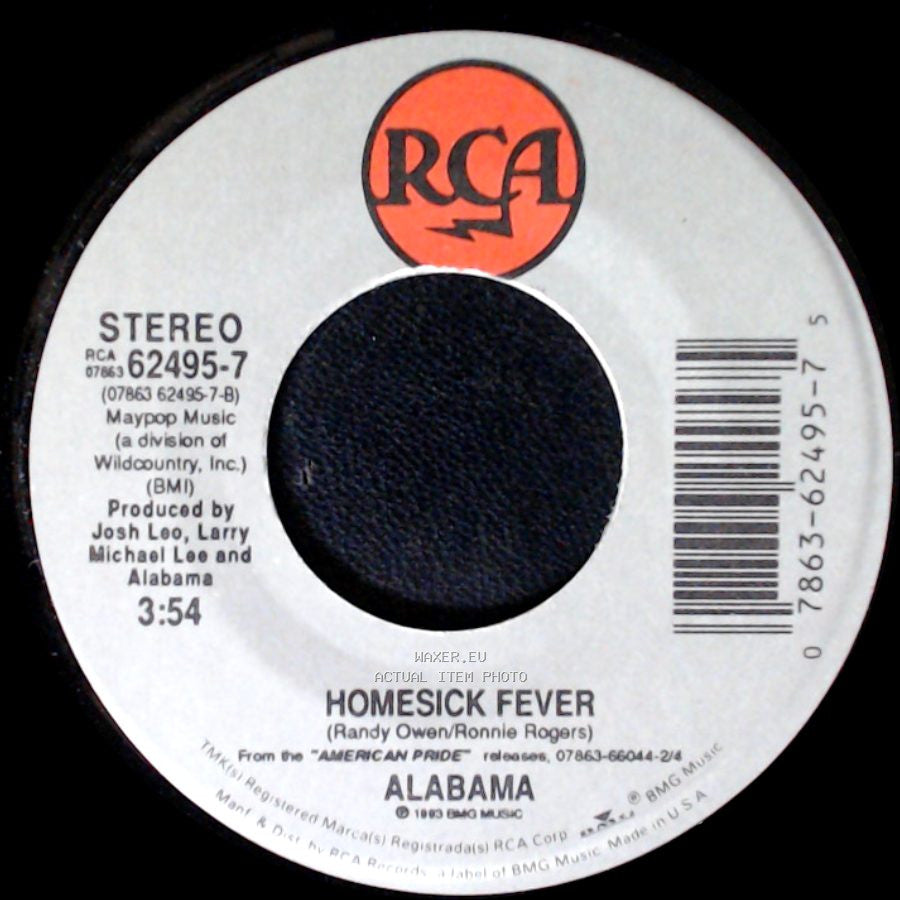 Alabama - Homesick Fever / Hometown Honeymoon side A