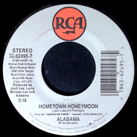 Alabama - Homesick Fever / Hometown Honeymoon side B