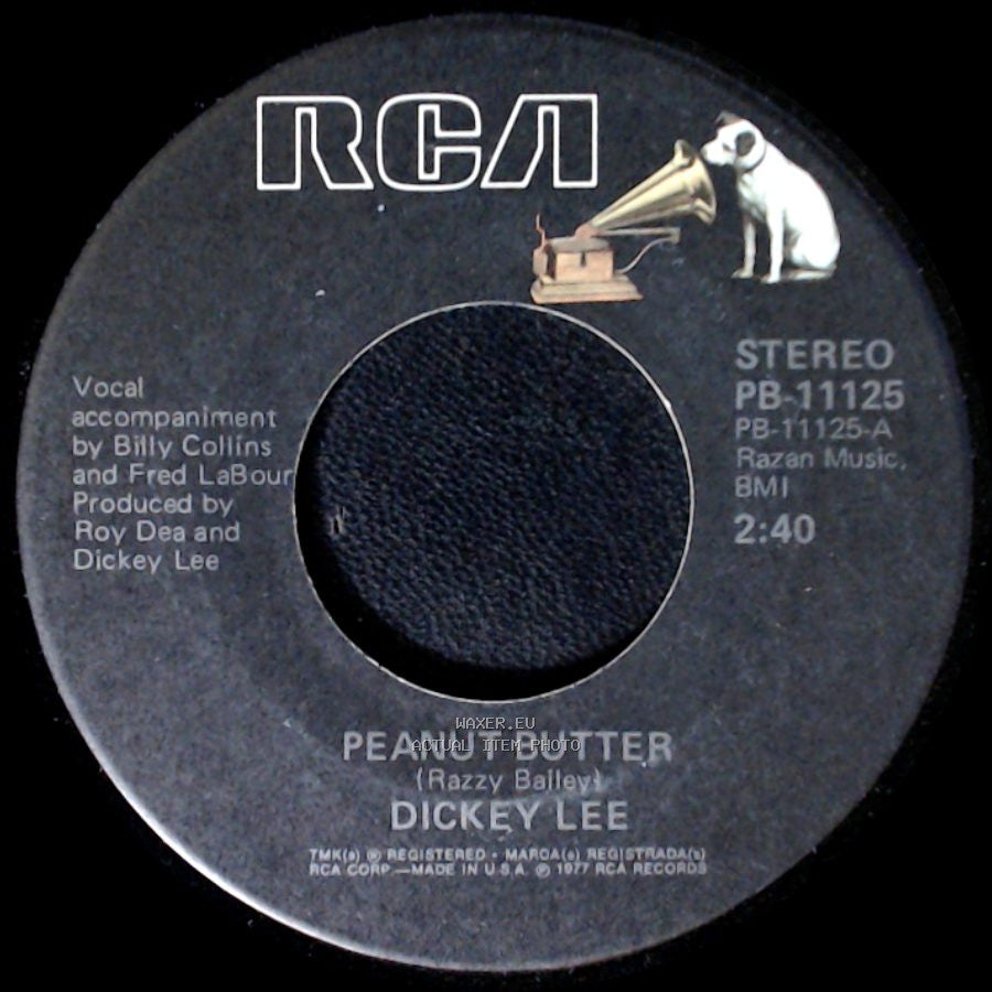 Dickey Lee - Peanut Butter / Breezy Was Her Name side A