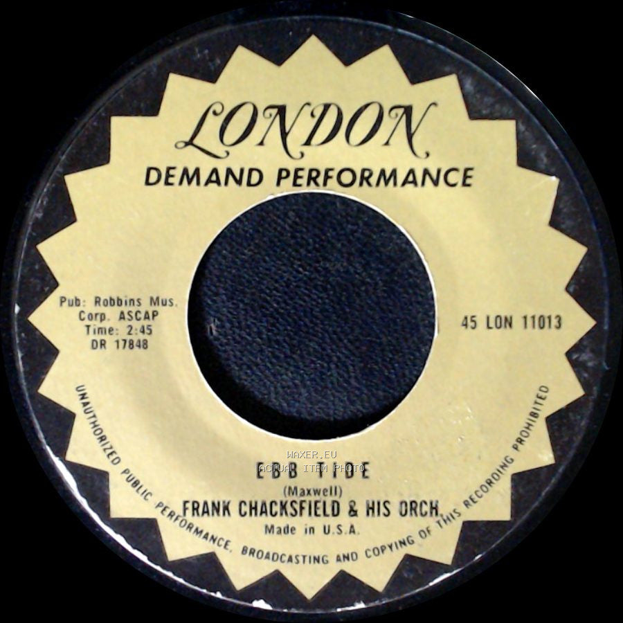 Frank Chacksfield & His Orch. - Waltzing Bugle Boy / Ebb Tide side B