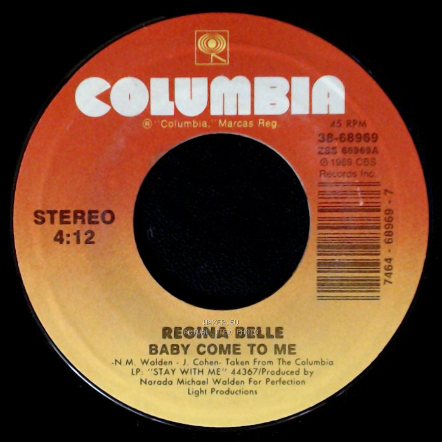 Regina Belle - Baby Come To Me / This Is Love side A