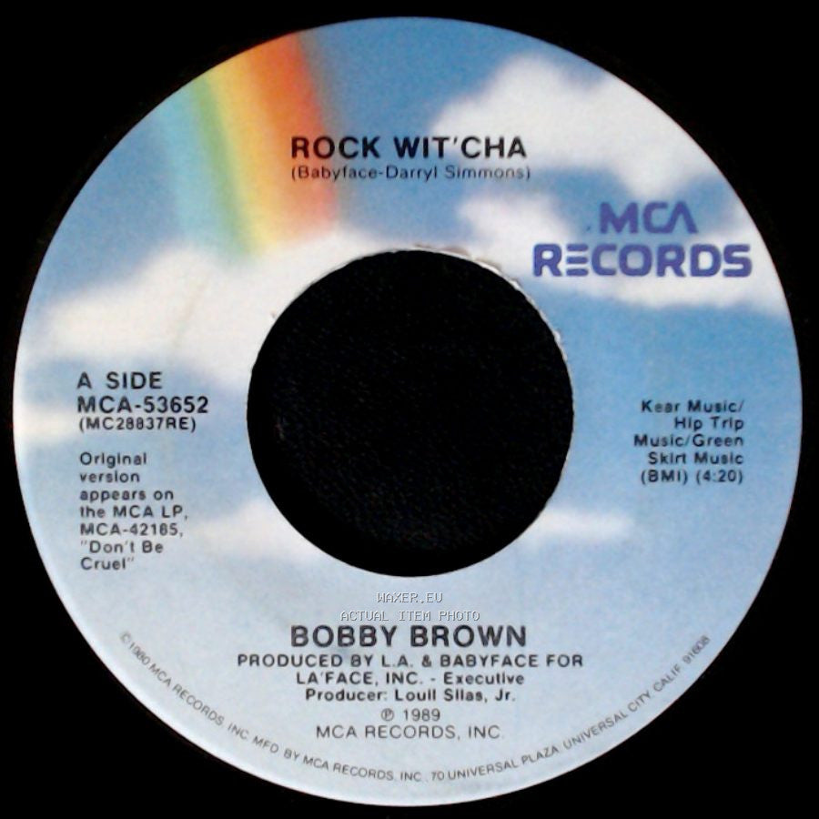 Bobby Brown - Rock Wit'cha / Rock Wit'cha (Instrumental) side A