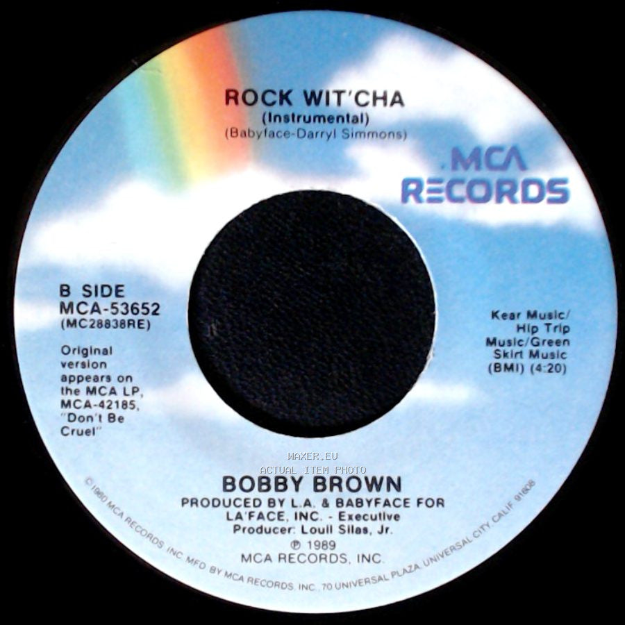Bobby Brown - Rock Wit'cha / Rock Wit'cha (Instrumental) side B