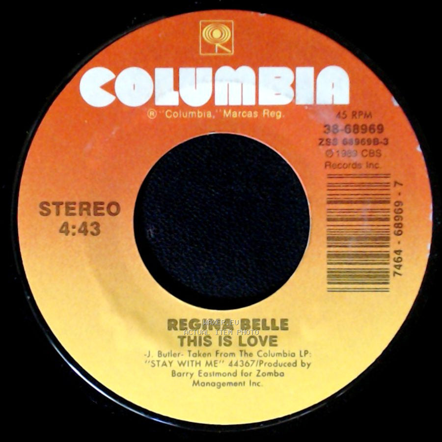 Regina Belle - Baby Come To Me / This Is Love side B