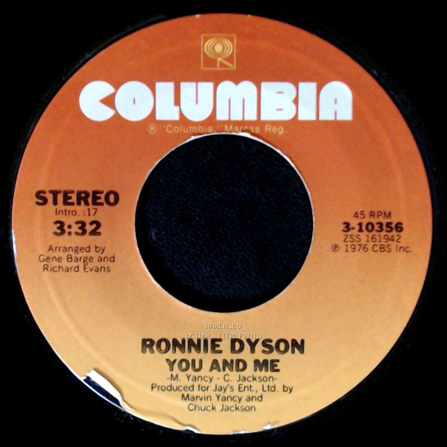Ronnie Dyson - The More You Do It (The More I Like It Done To Me) / You And Me side B