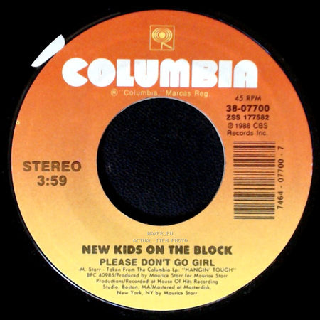 New Kids On The Block - Please Don't Go Girl / Whatcha Gonna Do About It side A