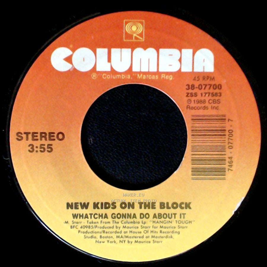 New Kids On The Block - Please Don't Go Girl / Whatcha Gonna Do About It side B