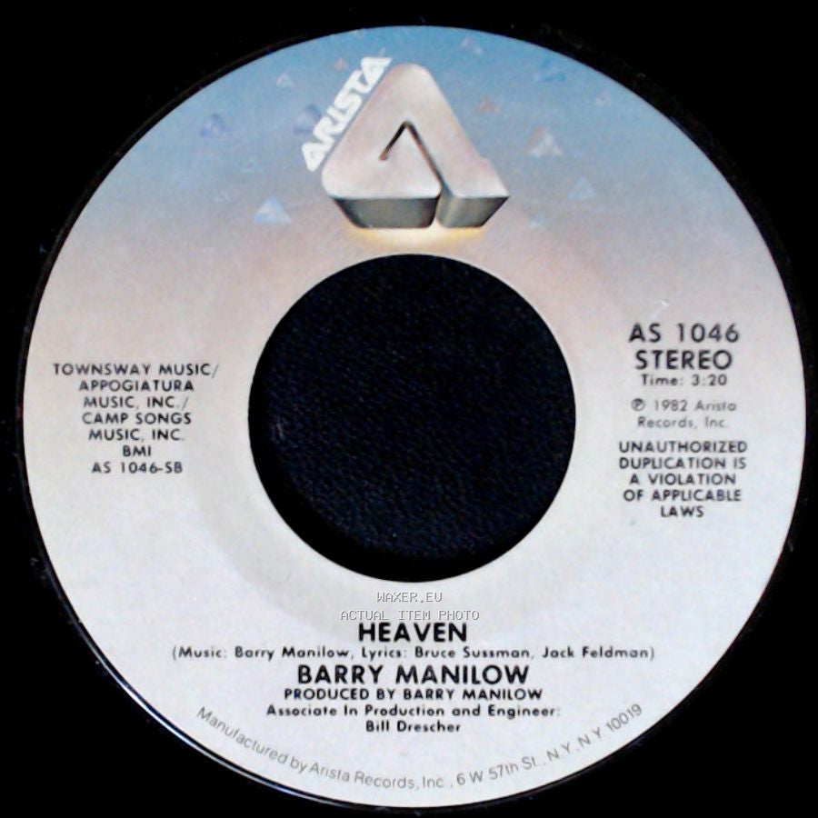 Barry Manilow - Heaven / Some Kind Of Friend side A