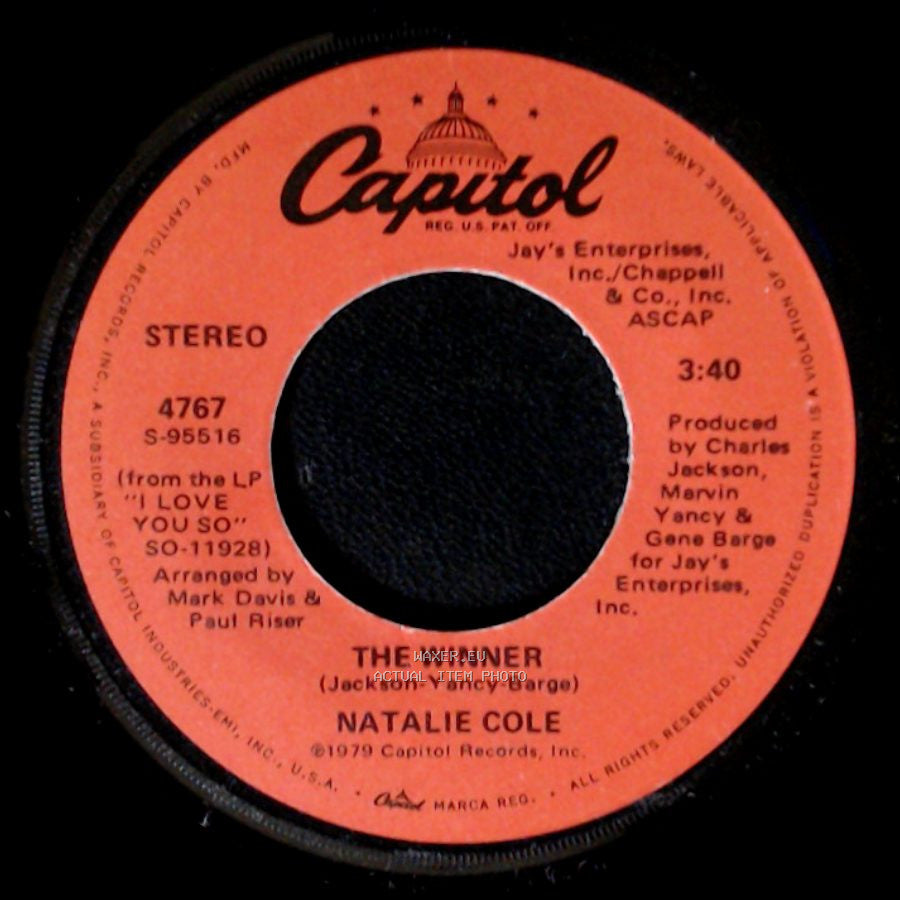 Natalie Cole - Your Lonely Heart / The Winner side B