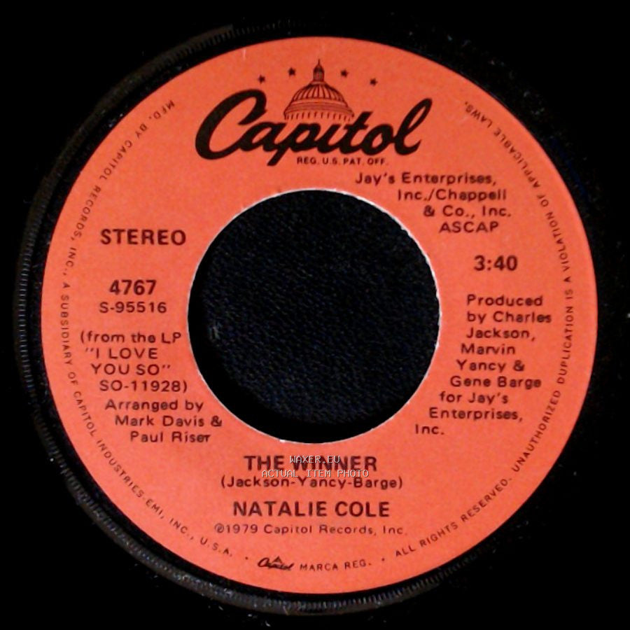 Natalie Cole - Your Lonely Heart / The Winner side B