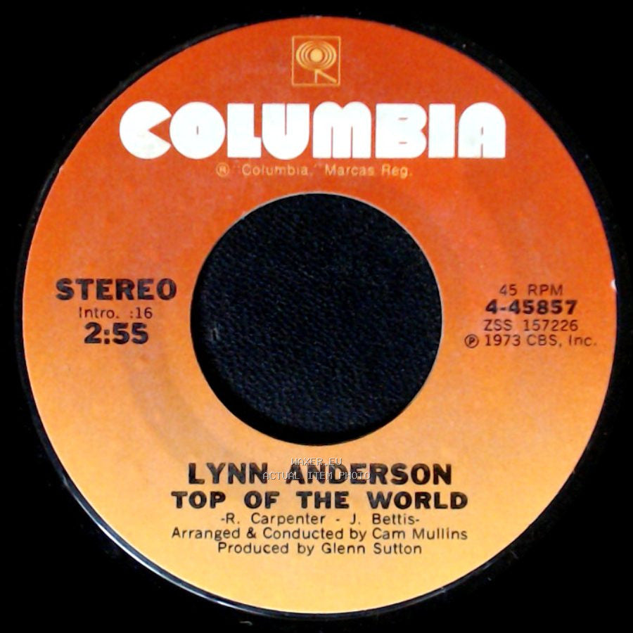 Lynn Anderson - Top Of The World / I Wish I Was A Little Boy Again side A
