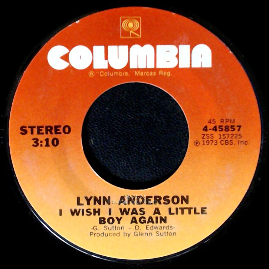 Lynn Anderson - Top Of The World / I Wish I Was A Little Boy Again side B