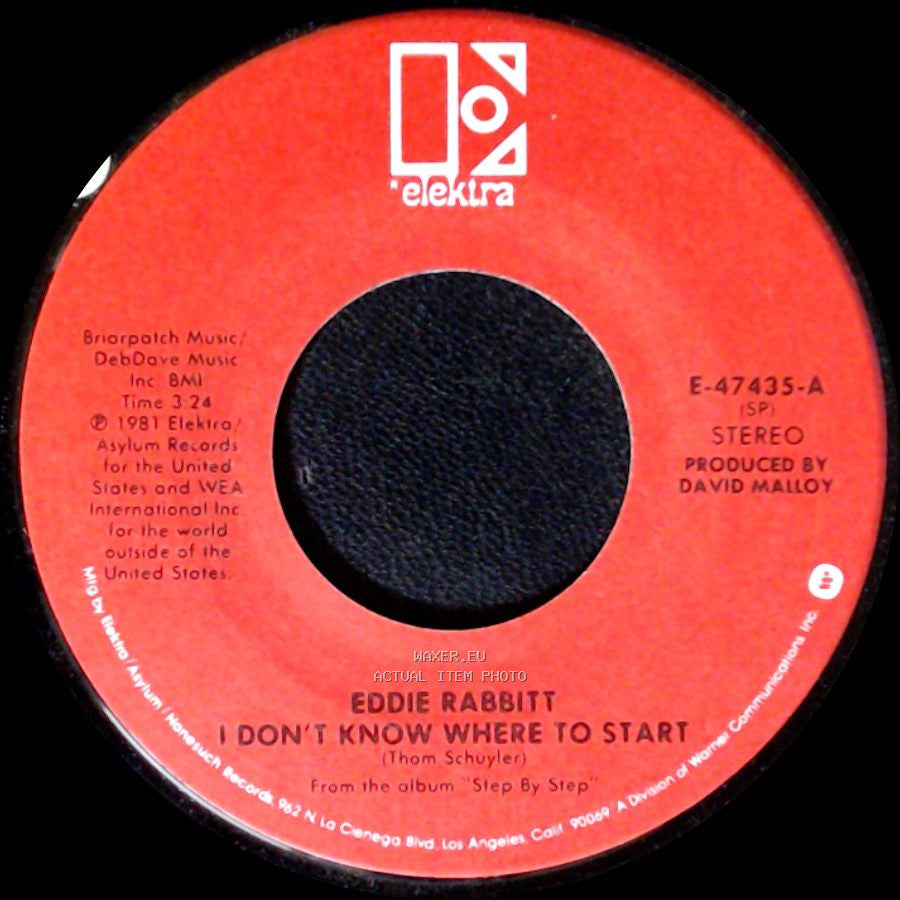 Eddie Rabbitt - I Don't Know Where To Start / Skip-A-Beat side A
