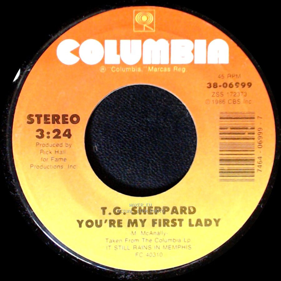 T.G. Sheppard - You're My First Lady / Paintin' The Town Blue side A
