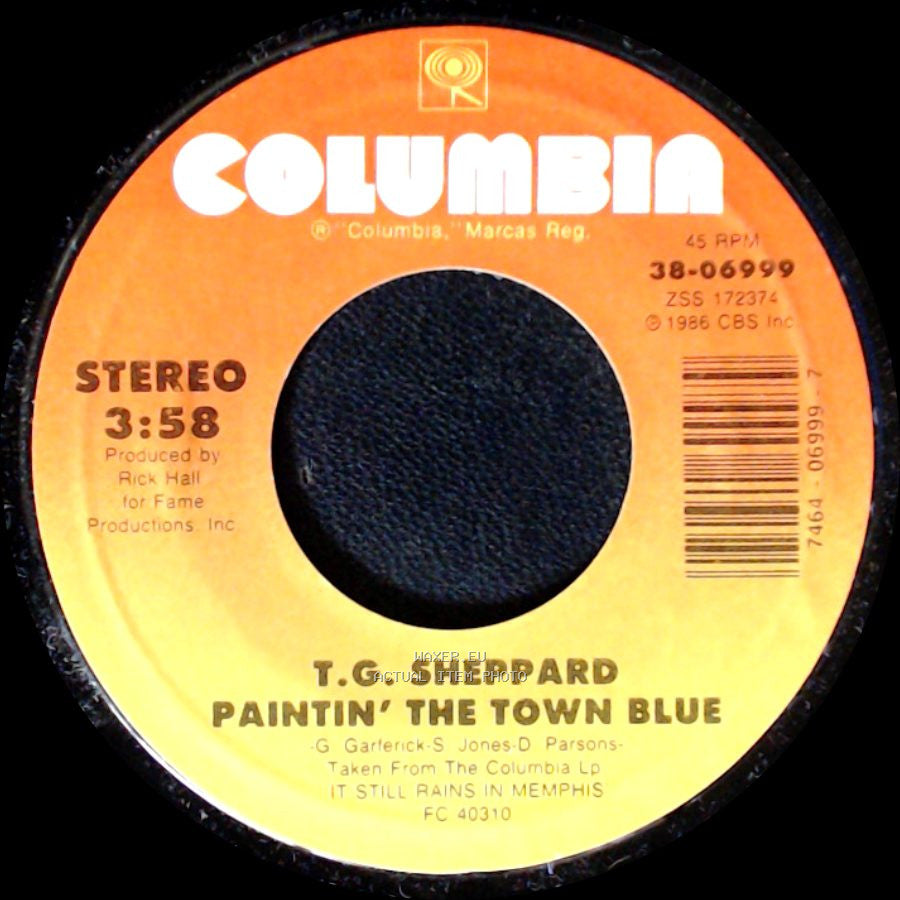 T.G. Sheppard - You're My First Lady / Paintin' The Town Blue side B