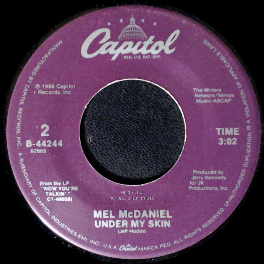 Mel Mcdaniel - Henrietta / Under My Skin side B