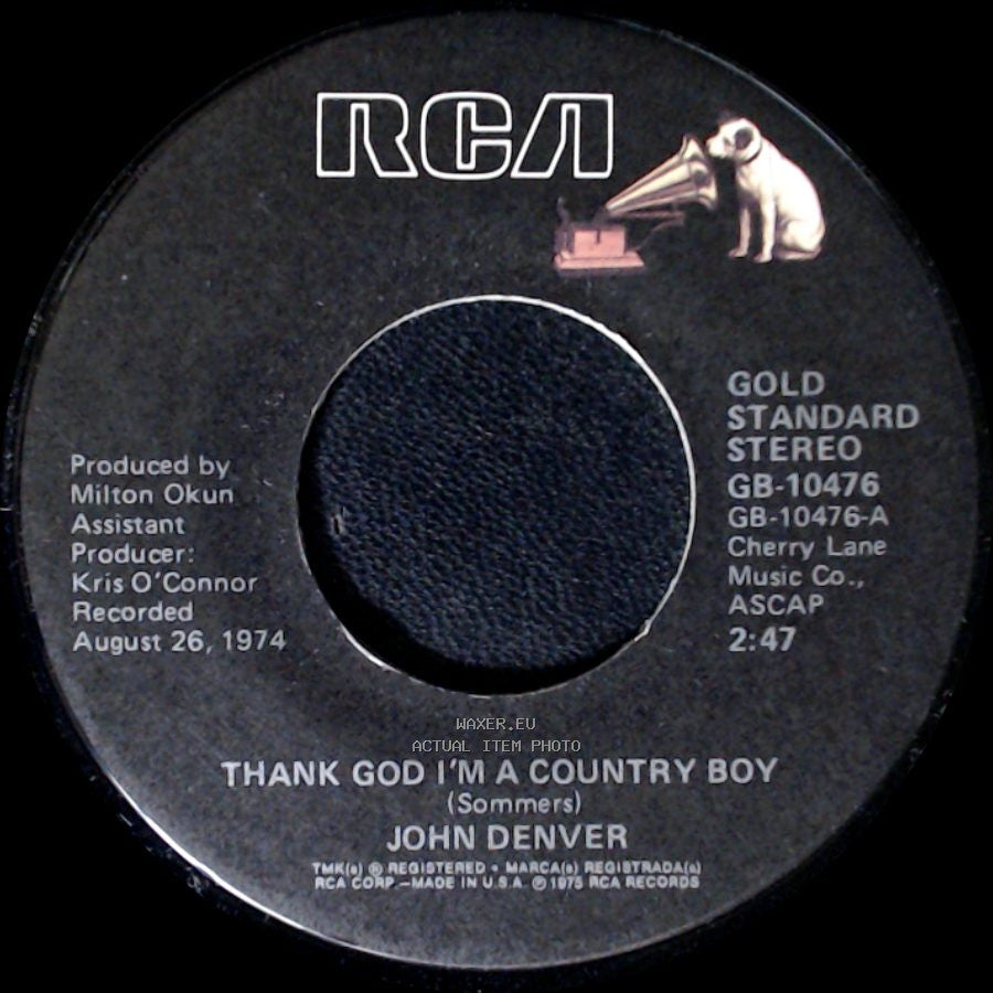 John Denver - My Sweet Lady / Thank God I'm A Country Boy side B