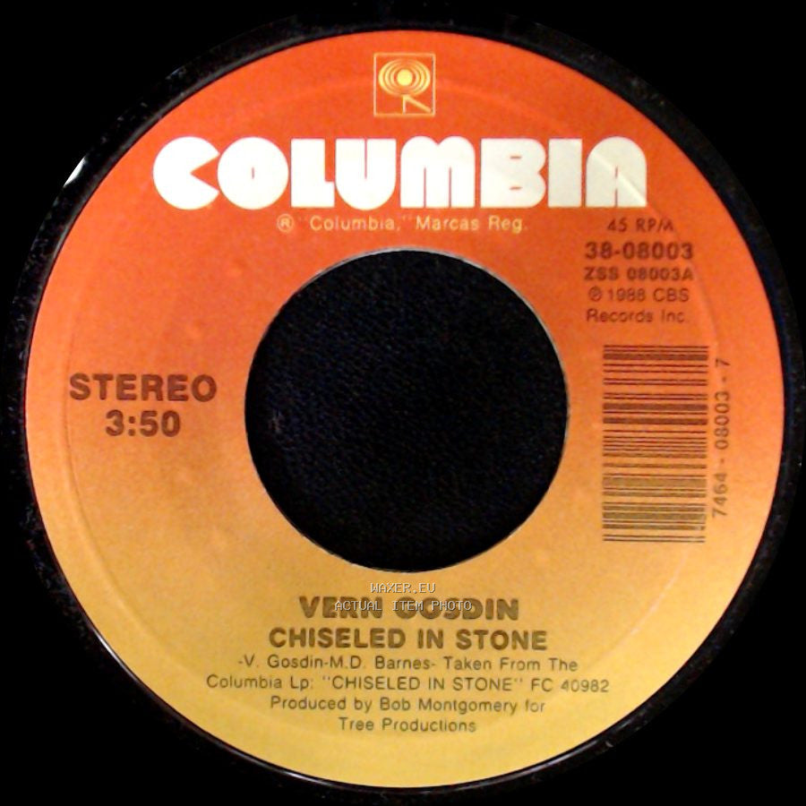 Vern Gosdin - Tight As Twin Fiddles / Chiseled In Stone side B